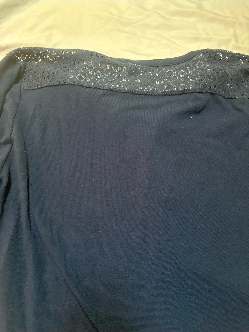 DB Navy Blue Patterned Women's Top Size Medium - Picture 9 of 9